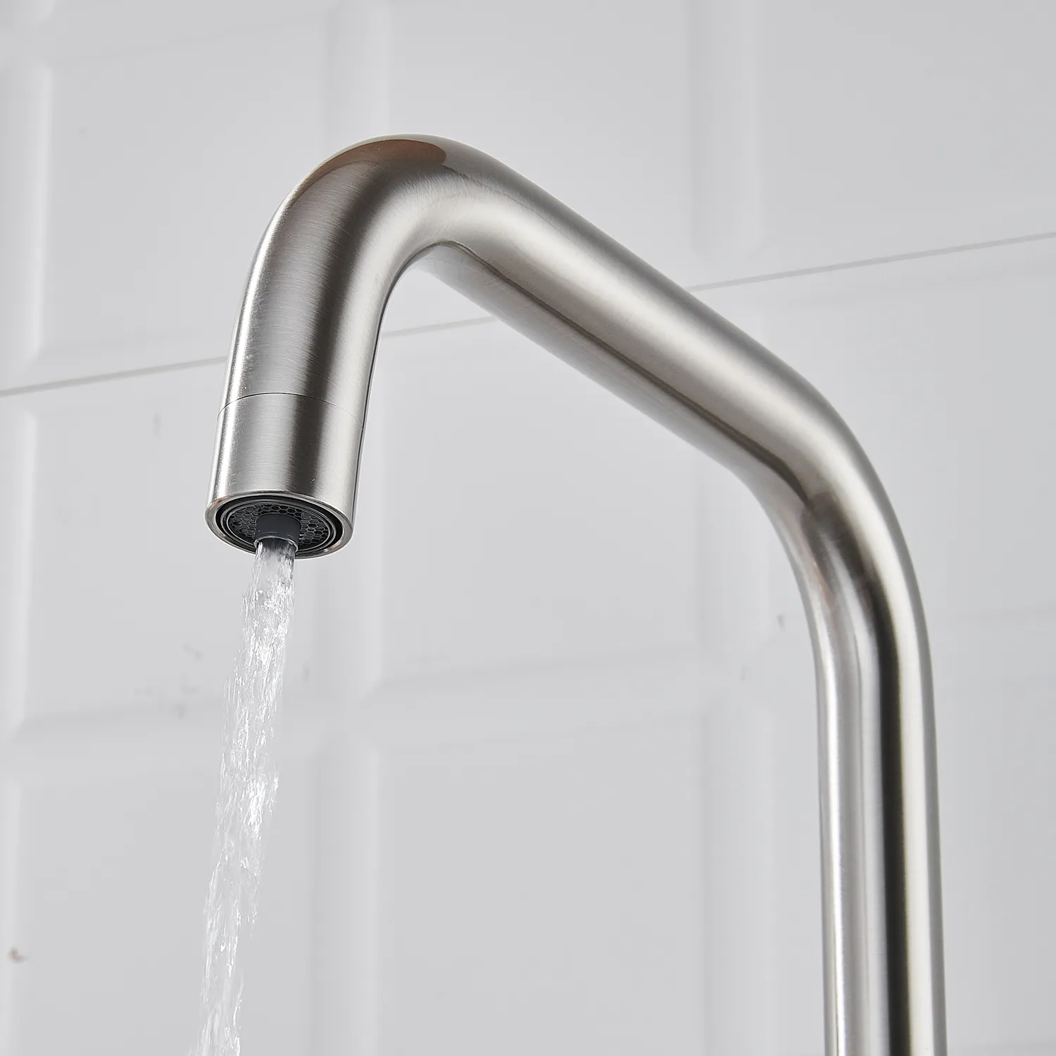 Смеситель для кухни с подключением фильтра Shevanik S528L, сатин