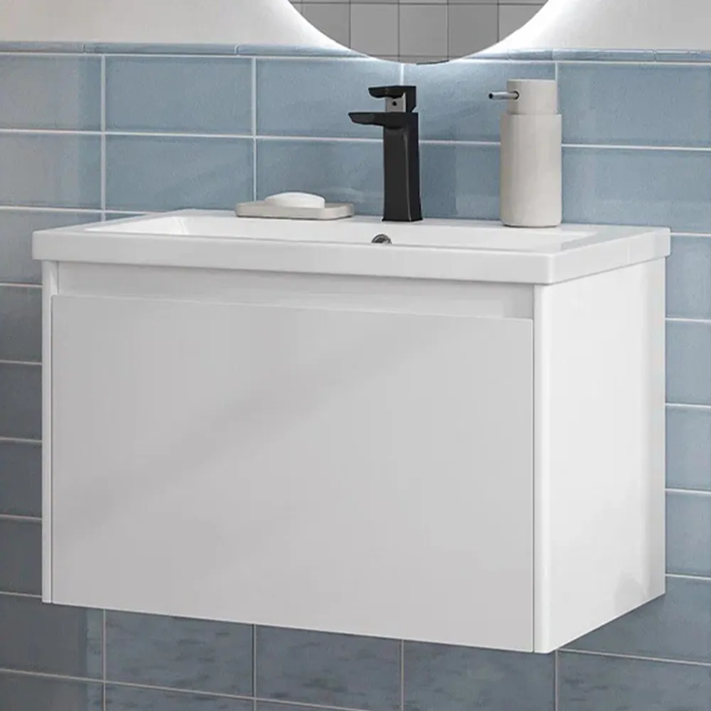 Тумба с раковиной подвесная Velvex Klaufs tp.KLA.COM.70.1Y, 70 см