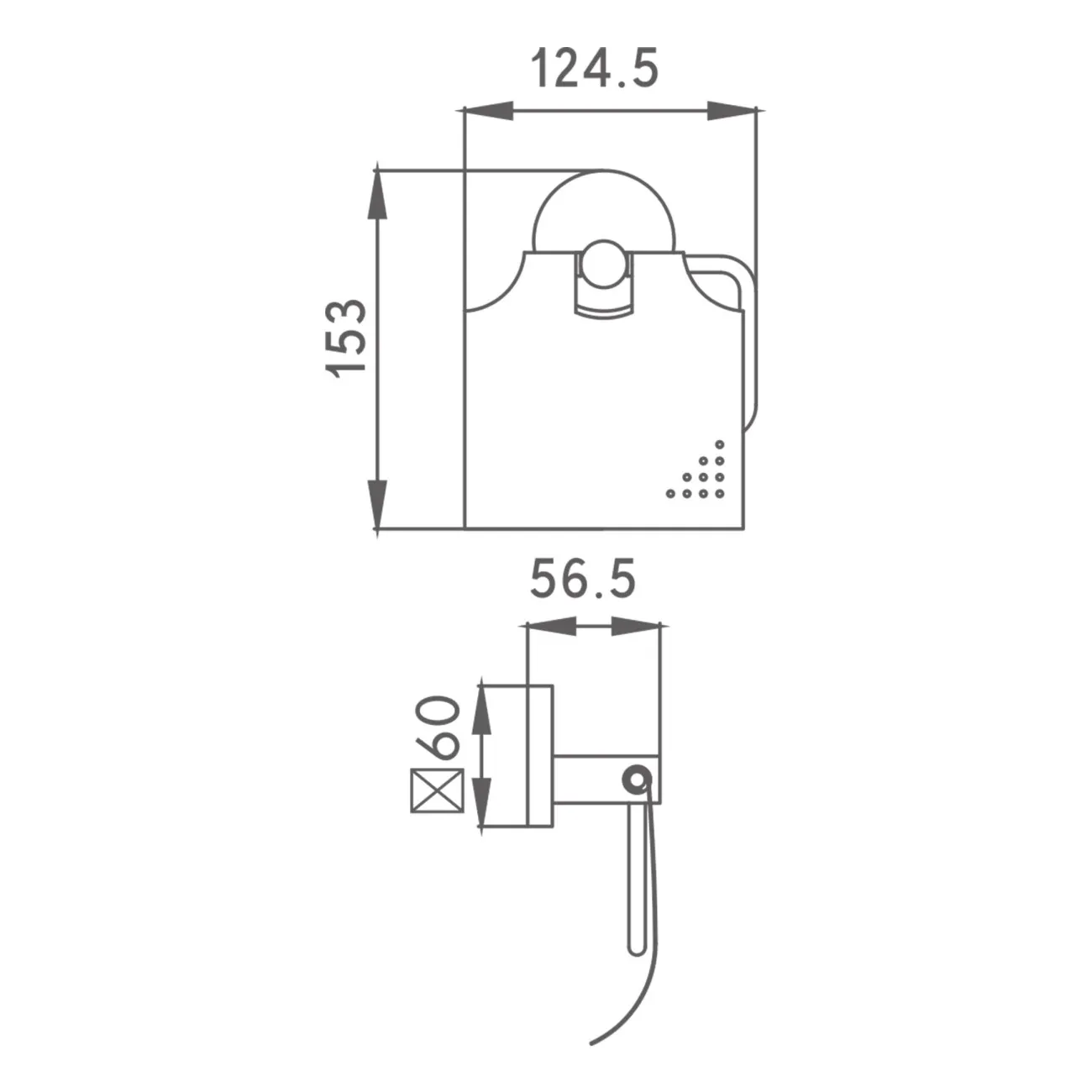 Держатель туалетной бумаги HAIBA (HB9003)