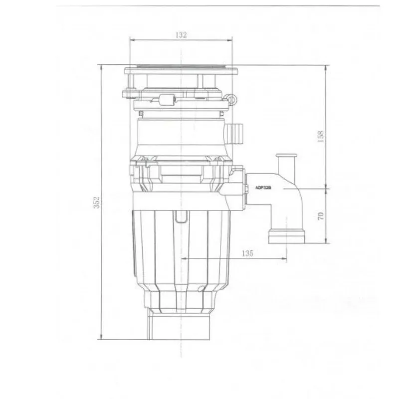 Измельчитель пищевых отходов бытовой Bone Crusher 610 AS