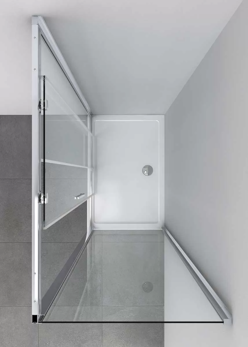 Душевой уголок Vincea Soft (VSR-3SO9013CL) 1300х900 мм, хром, стекло прозрачное