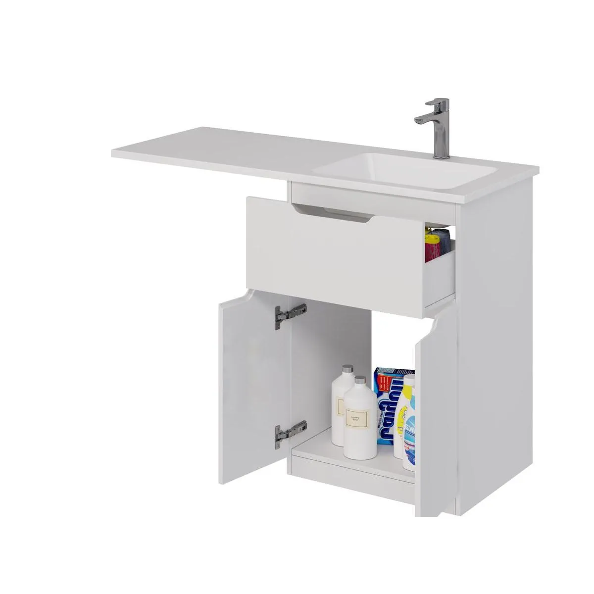 Тумба с раковиной напольная Dreja Vega 60 см, белый