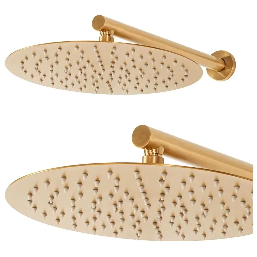 Душевая система встраиваемая (без излива) Hansberge H6090MG, матовое золото