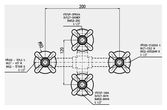 Смеситель для ванны Rav Slezak Morava MK186KZ