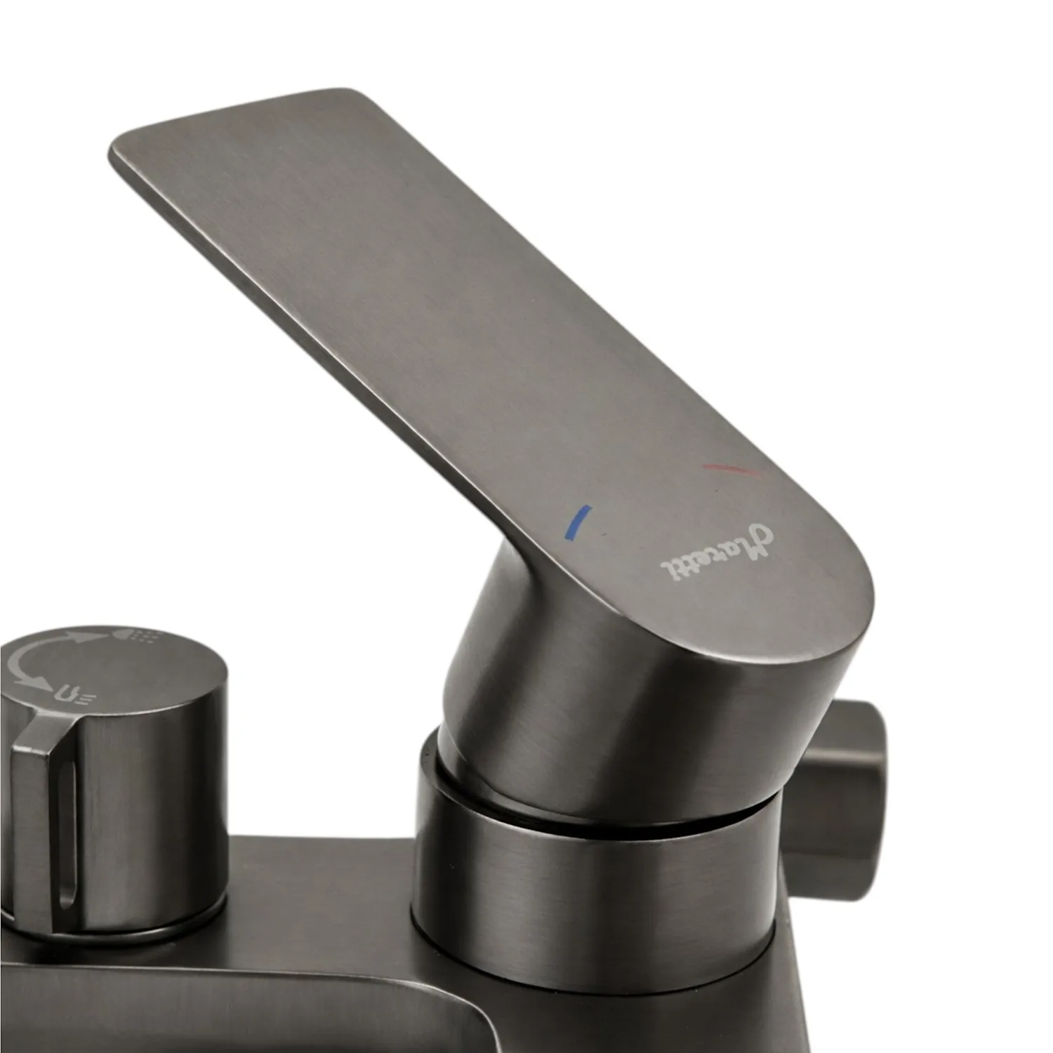 Смеситель для ванны Maretti Ritta-GM RIGM22RF505, оружейная сталь