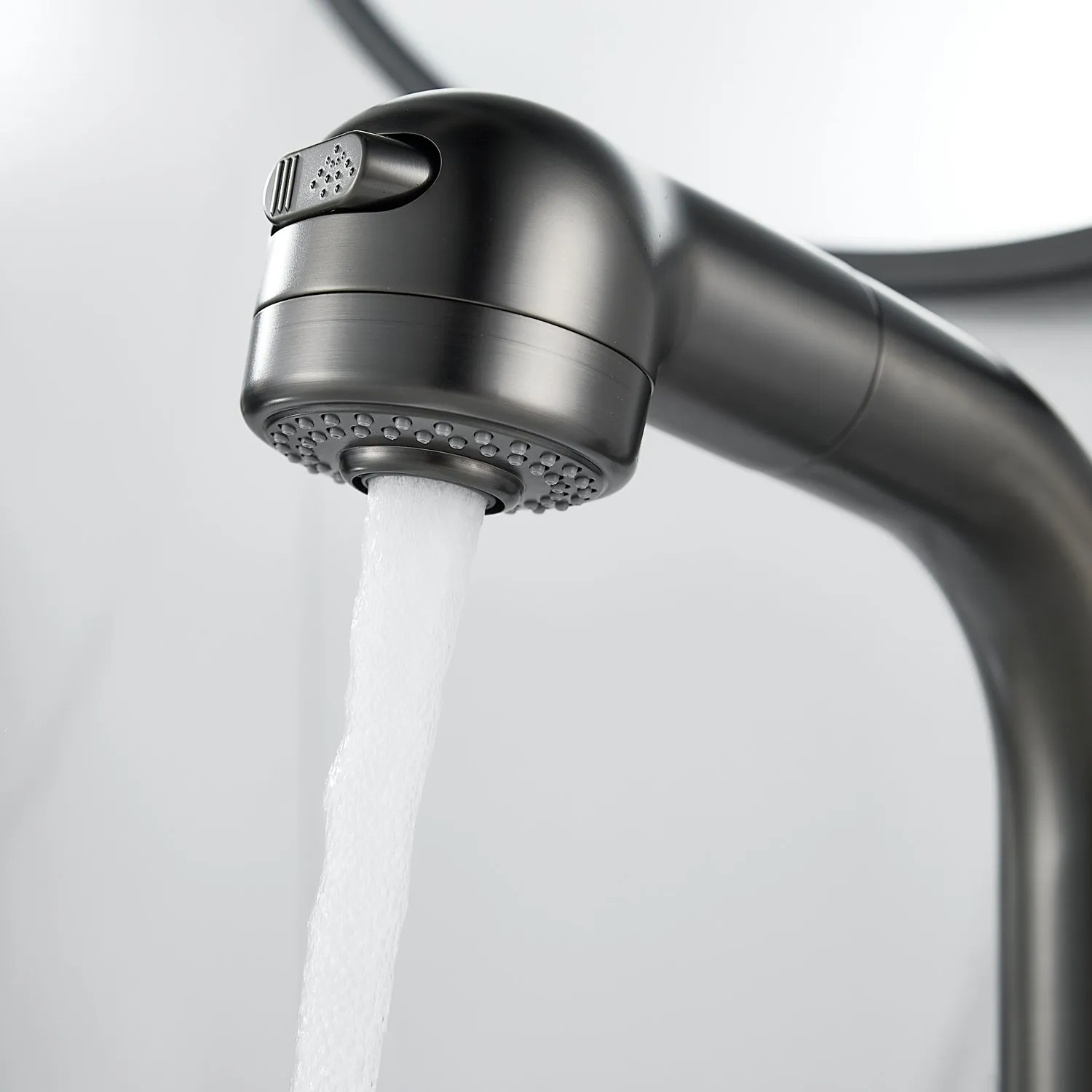 Смеситель для раковины многофункциональный Raffine F291T, оружейная сталь