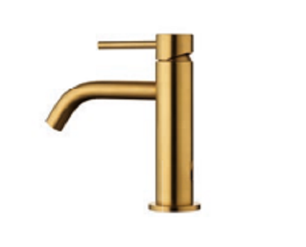 Смеситель для раковины Fima Carlo Frattini Spillo Up, брашированное золото (F3031XSOS)