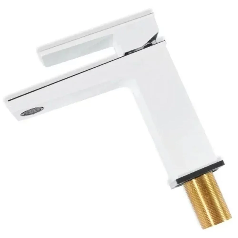 Смеситель для раковины Grocenberg GB2088WC, белый/хром