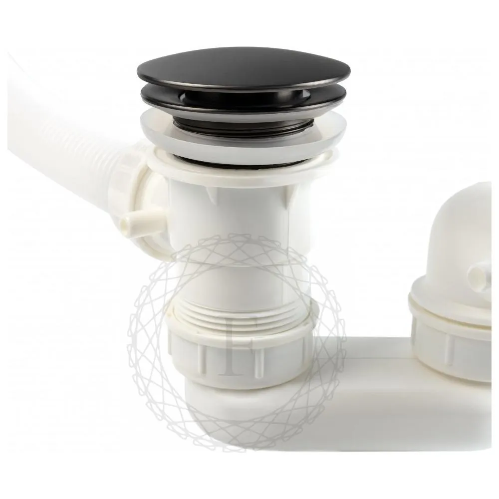 Слив-перелив (автомат, 90 см.) FILARETE FL90BG, графит