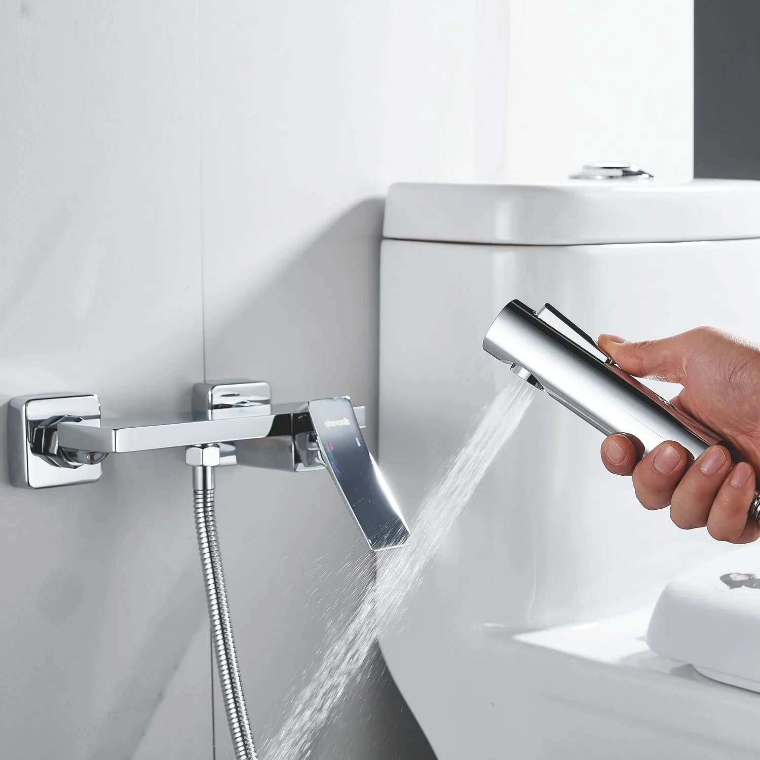 Гигиенический душ со смесителем Shevanik S6105-1, хром