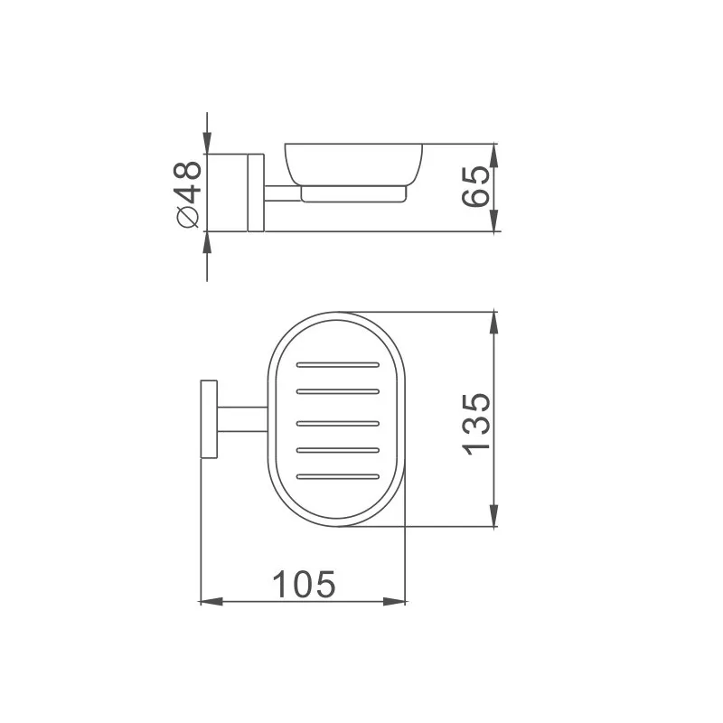 Мыльница D-Lin D220111, черный