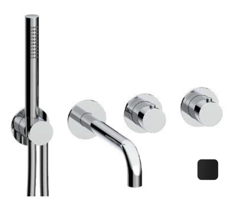 Смеситель для ванны и душа Almar Water Control Modular, черный матовый (E180135.MB)