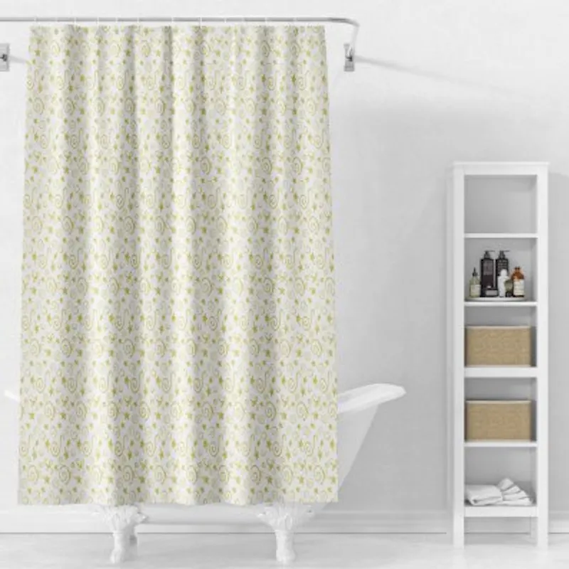 Штора для ванной комнаты Splenka S381.1808, желтый/белый
