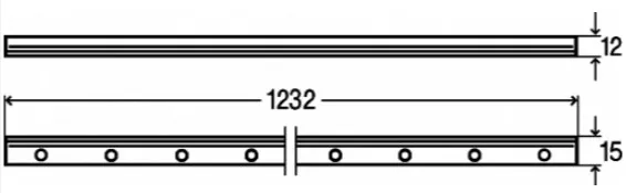 Плиточная окантовка для дренажного желоба Viega Advantix Vario 123.2 см 761974