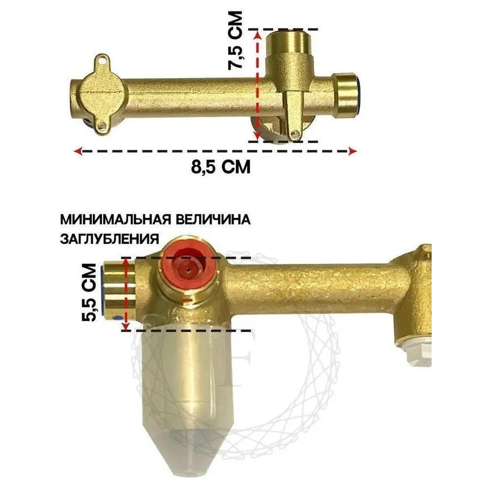 Смеситель для раковины встраиваемый FILARETE Fing FL4040BL, черный
