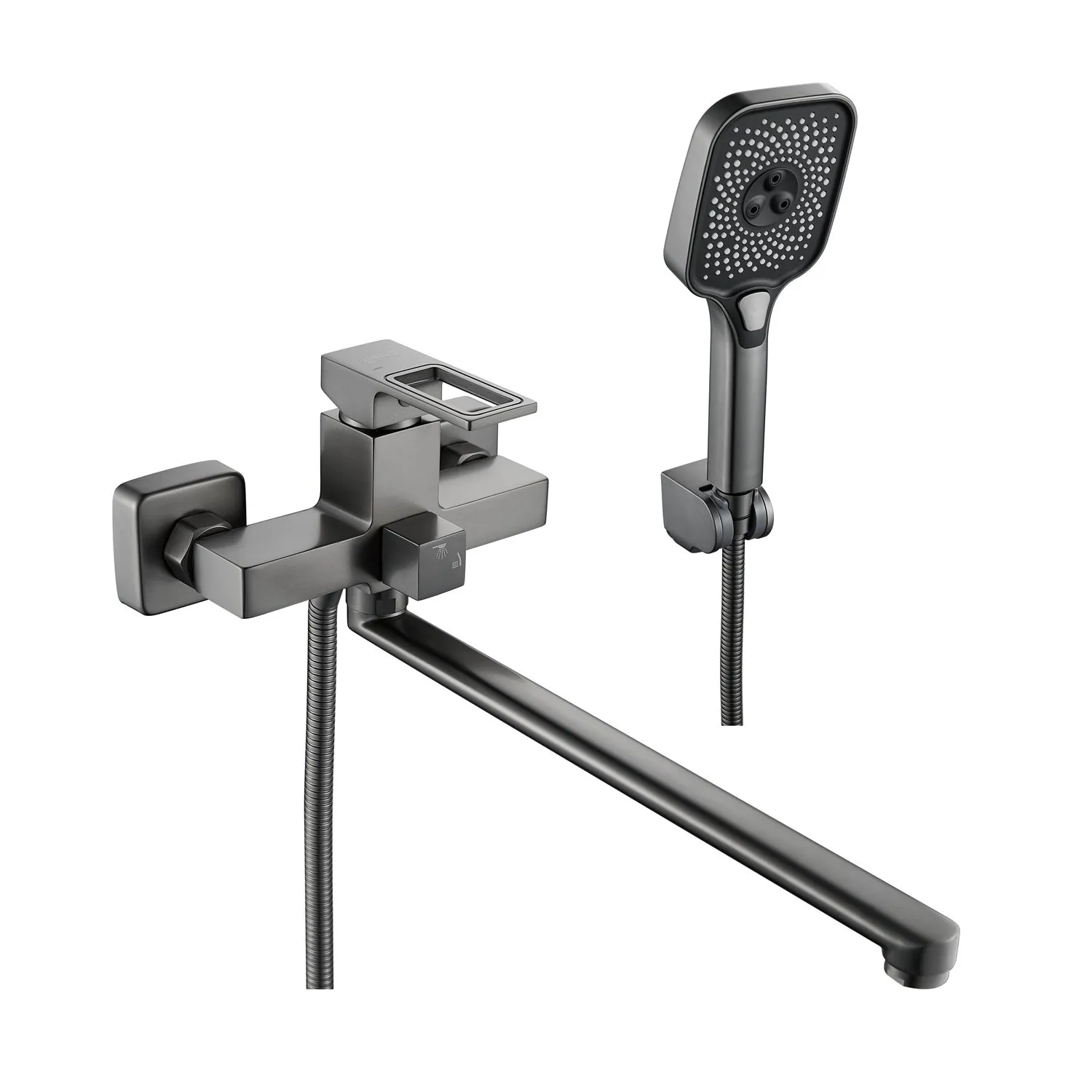 Смеситель для ванны Raffine F2296T, оружейная сталь