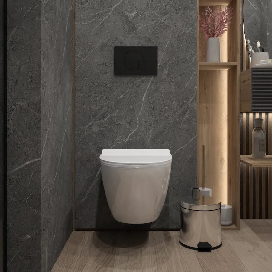 Унитаз подвесной Maretti Elena безободковый с микролифтом, EA10PBM93-844, белый