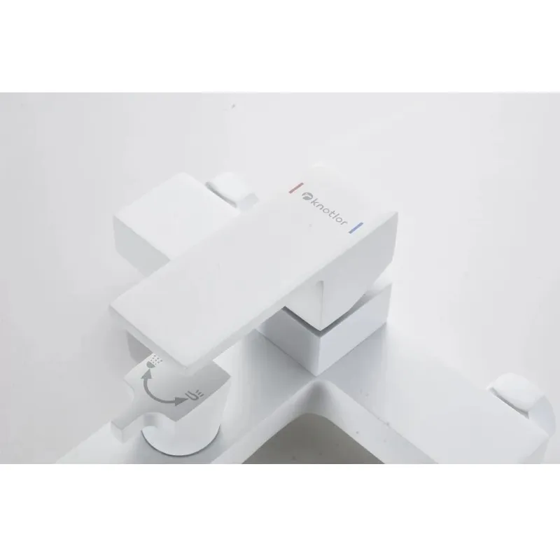 Смеситель для ванны Knotlor KN-22/WY, белый