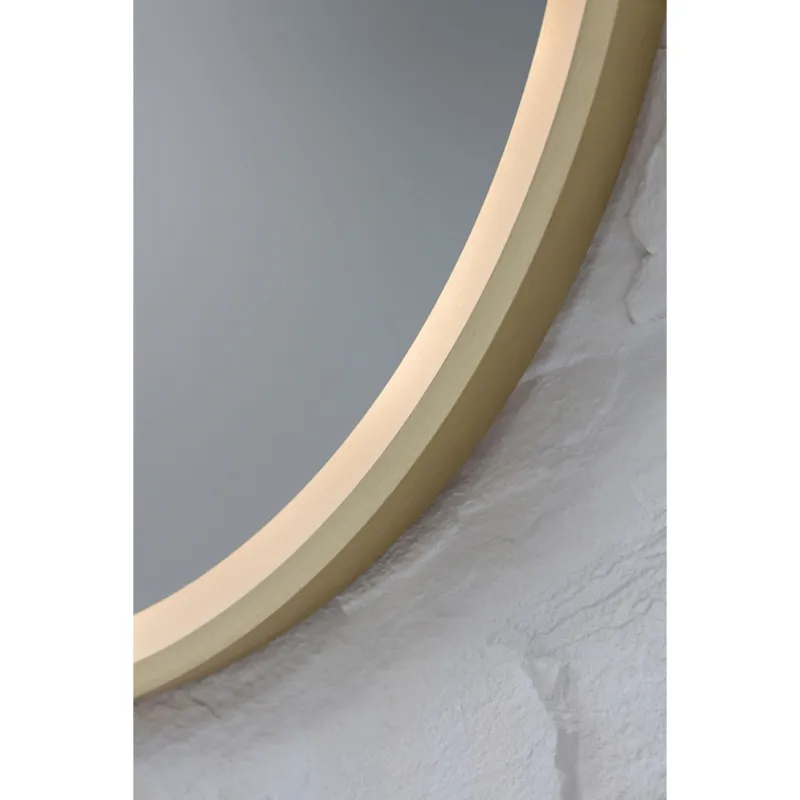 Зеркало Silver Mirrors Делуна/Deluna D600 TX (алюм. профиль, цвет золото, бесконтактный сенсор)
