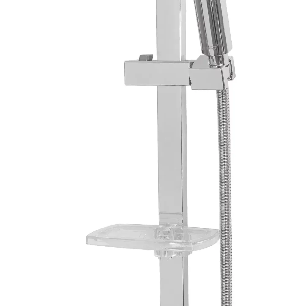 Набор для ванны 3 в 1 Grocenberg GB1007WC, белый/хром