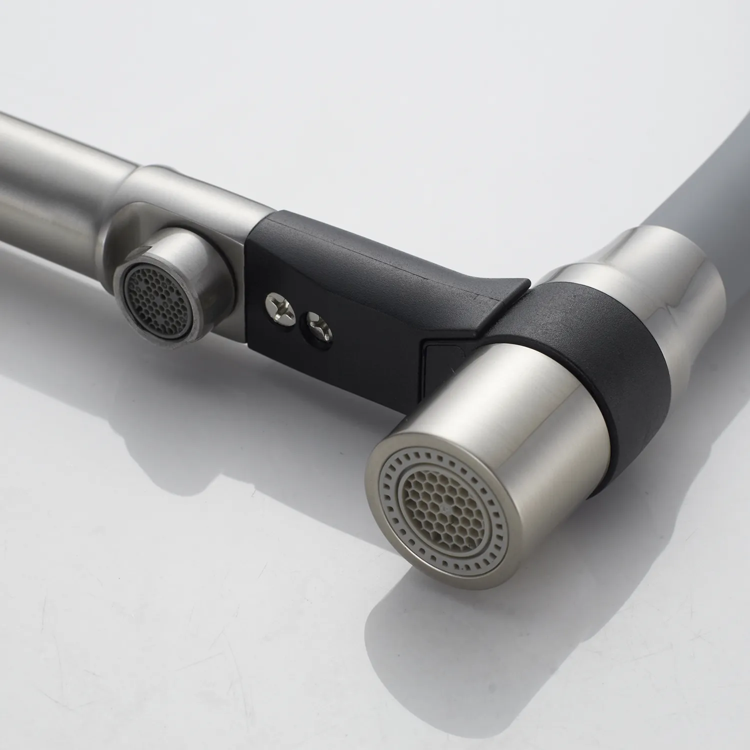 Смеситель для кухни с гибким изливом и подключением фильтра Shevanik S378L, сатин