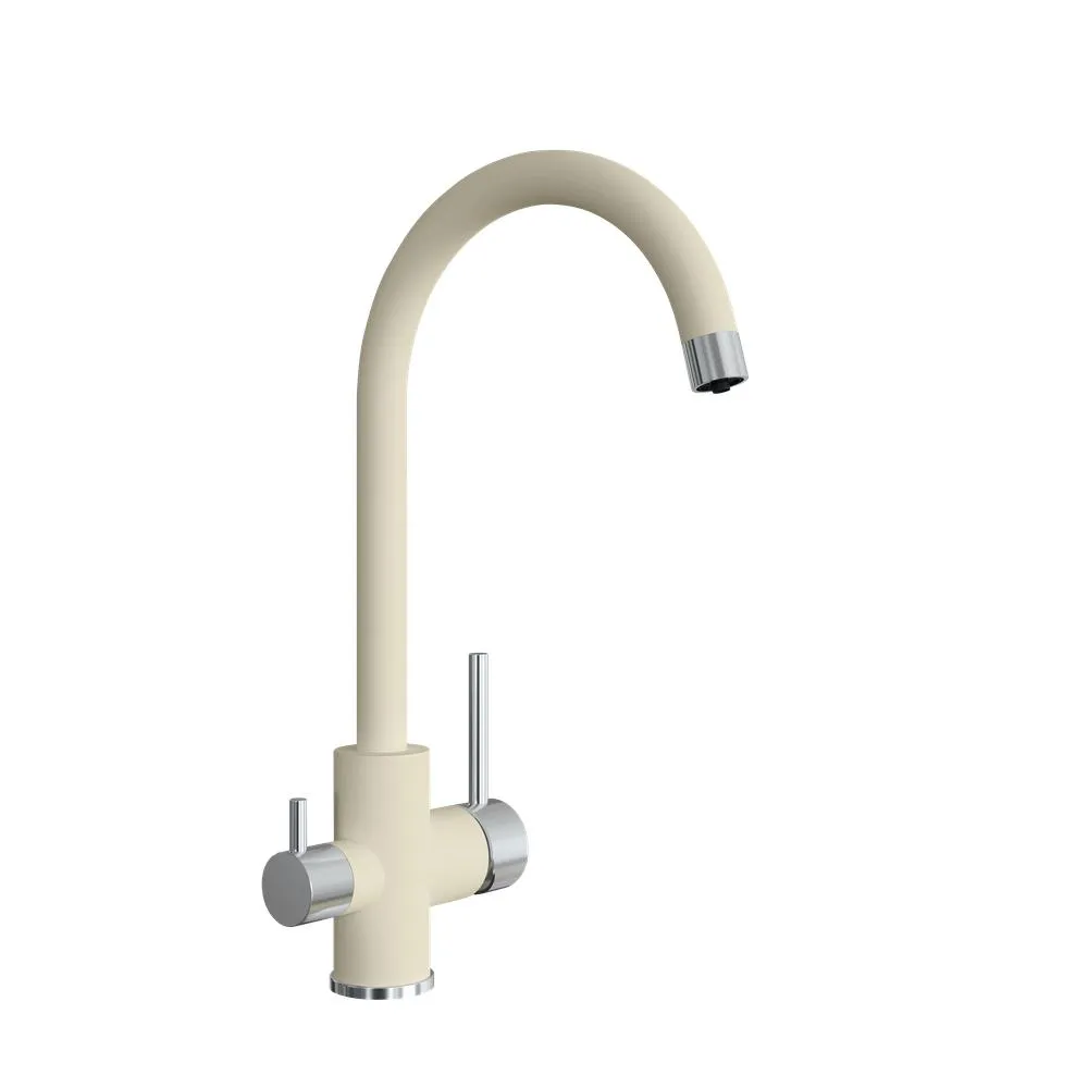 Смеситель для кухни с подключением фильтра Florentina КЛИО 333.13Н.2123.202, шампань