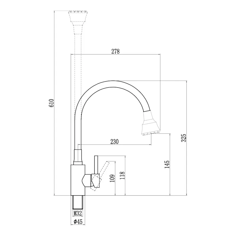 Смеситель для кухни Fmark FS8288H-04