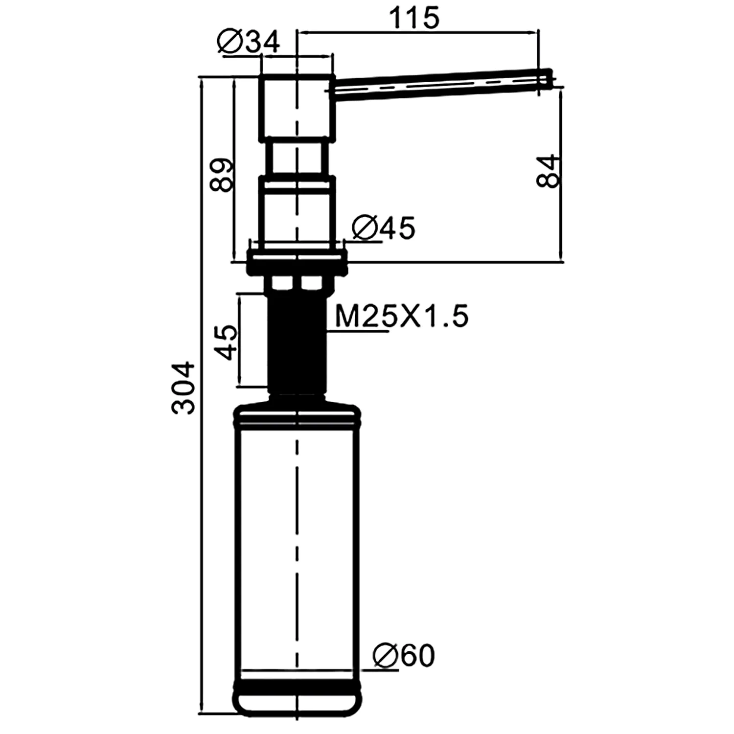 Дозатор для мыла GAPPO G402-1,