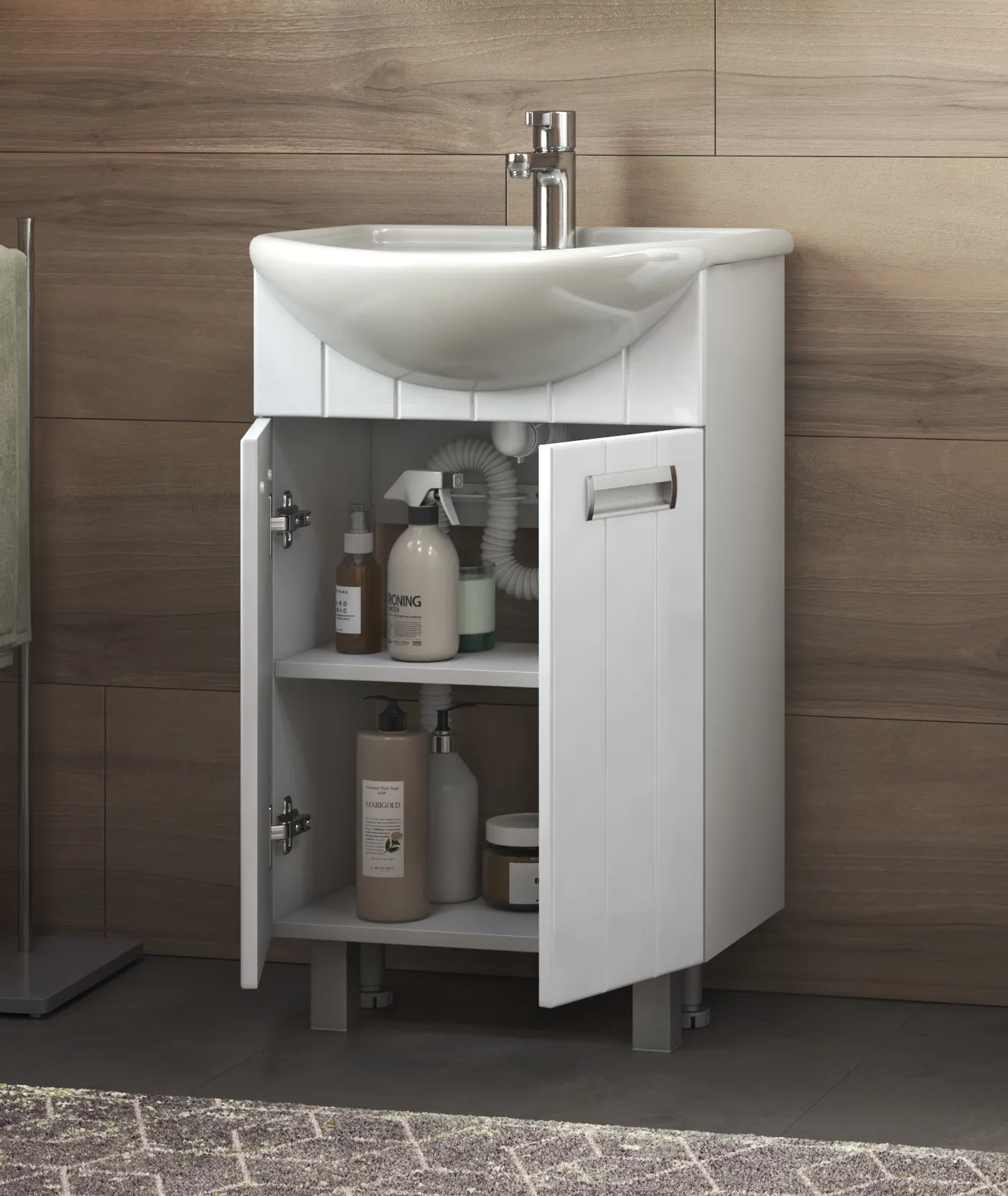 Тумба с раковиной напольная VIGO Diana tn.DIA.UYU.50.2D, 50 см