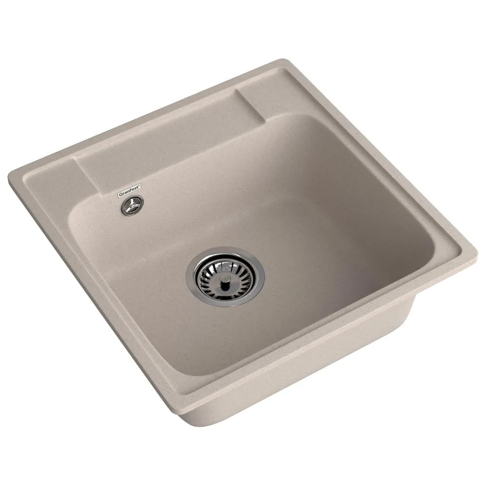 Кухонная мойка GranFest QUARZ 48, песочный
