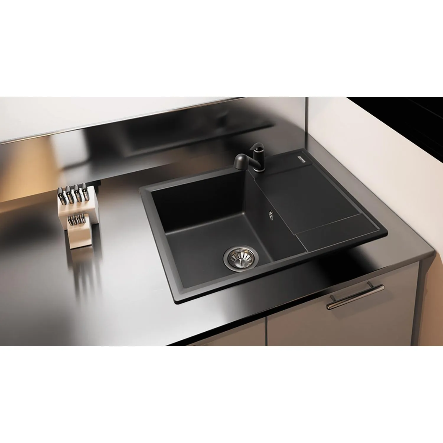 Кухонная мойка Florentina КОНСУЛ 23.020.C0640.302, антрацит