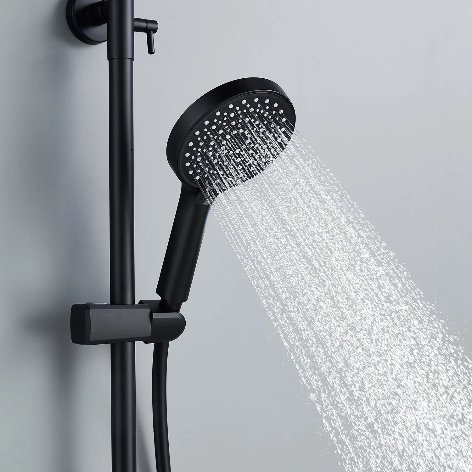 Душевая система Shevanik S4336H, черный