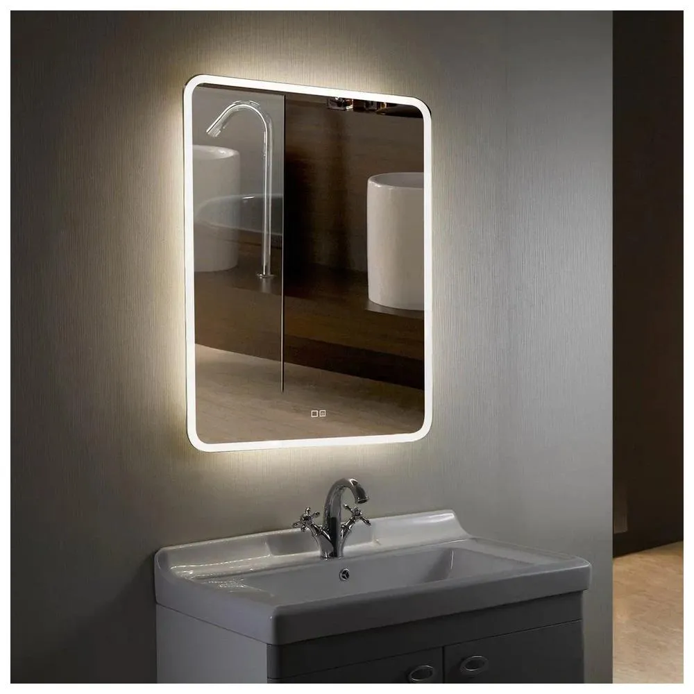 Зеркало Silver Mirrors Стив 600х800 - 2 (сенсорный выключатель, подогрев)