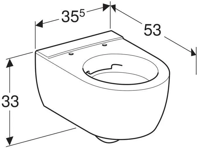 Унитаз подвесной Geberit iCon Rimfree 204060