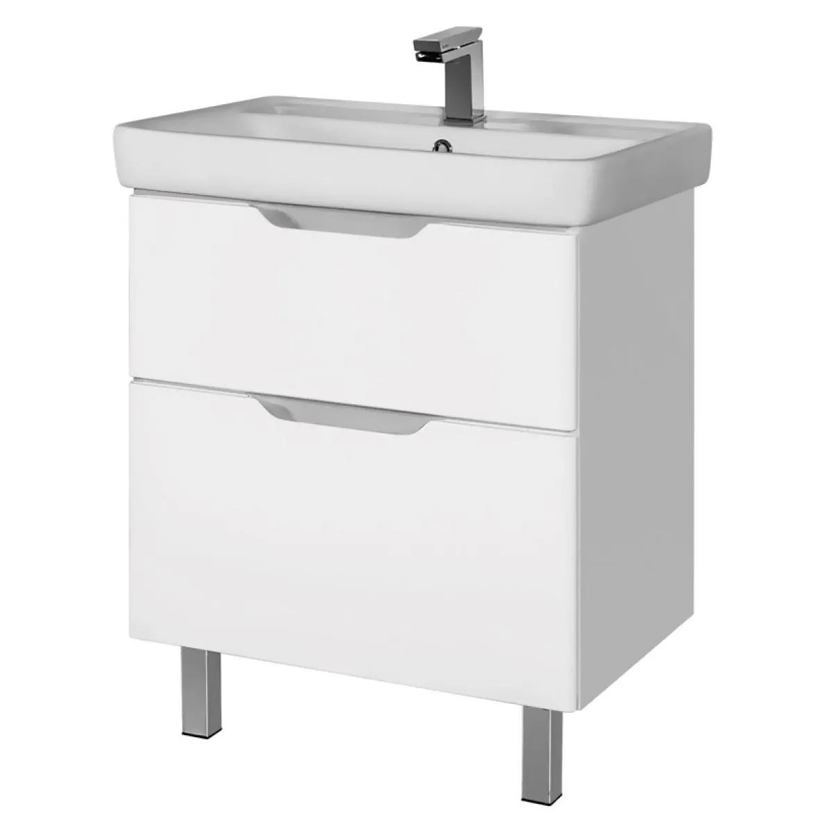 Тумба под раковину подвесная/напольная Dreja Q Plus 70 см, белый