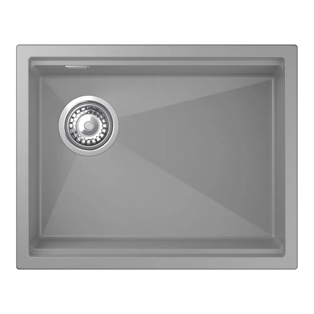 Кухонная мойка Rivelato LINO LN-554-L, серый металлик