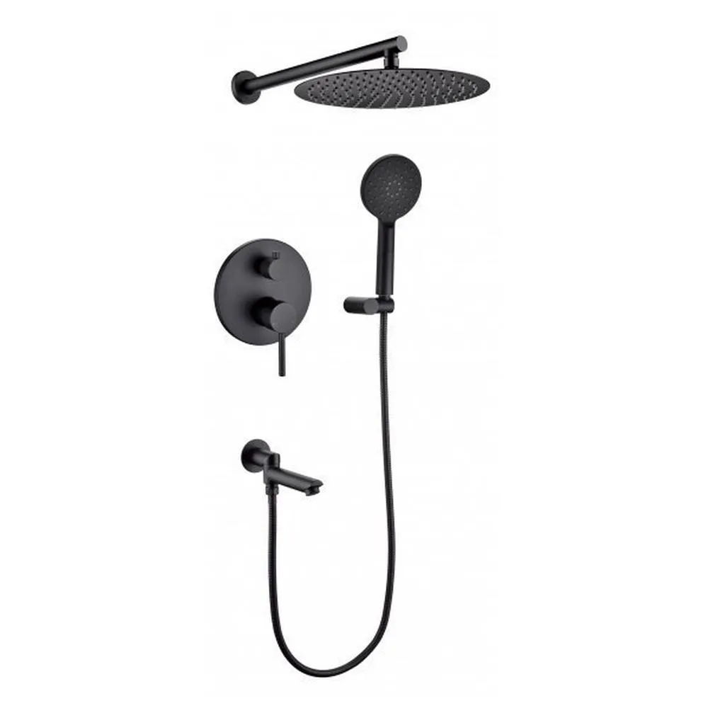 Душевая система встраиваемая Grocenberg GB5001BL, черный