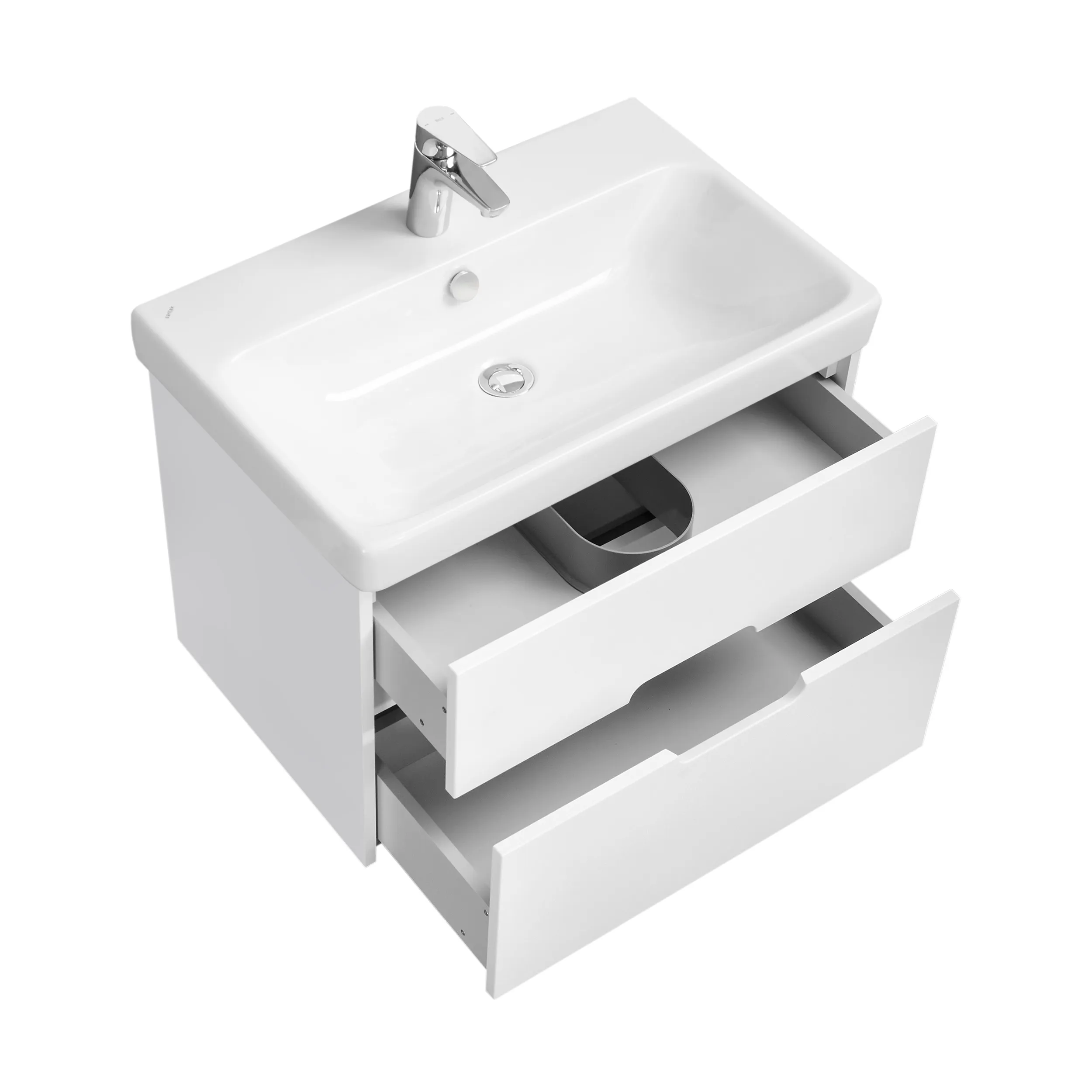 1A2543K0OL010 Набор AQUATON: 1A254301OL010 Тумба-умывальник Оливия 70 Белый матовый/ 1WH501628 Раковина Адриана 70