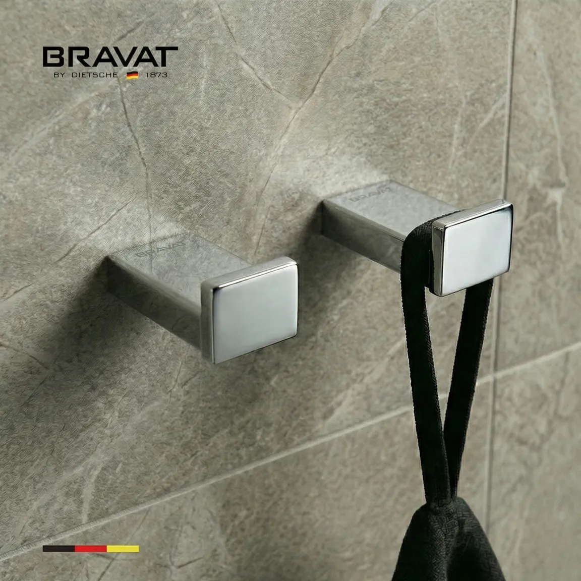 Крючок настенный для халатов и полотенец BRAVAT (D7357C-SW)
