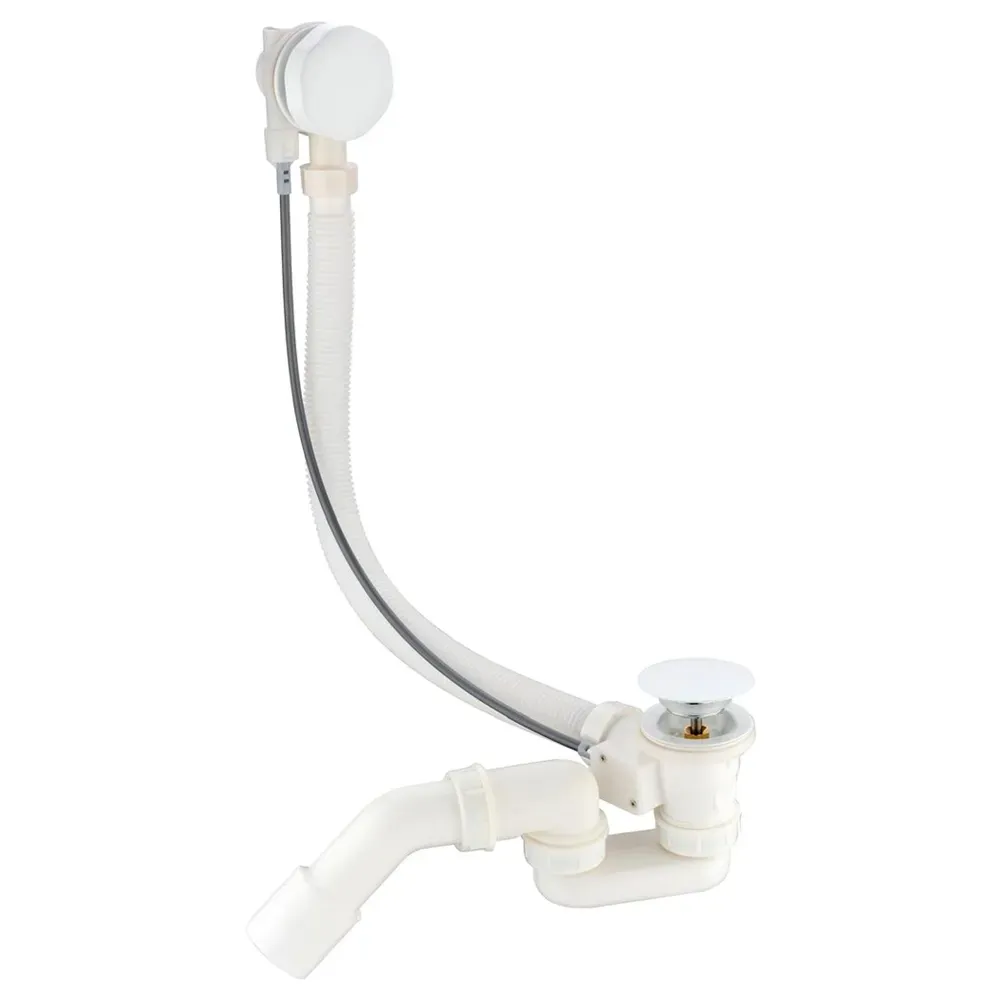 Слив-перелив (полуавтомат) Grocenberg GB240W, белый