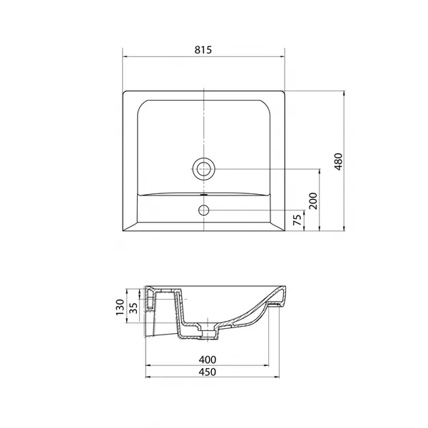 Раковина Акватон Тигода 80 (1WH302084)