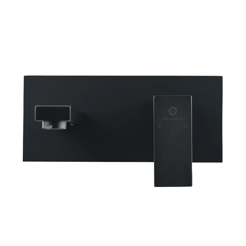 Смеситель для раковины встраиваемый FILARETE Fing FL4040BL, черный