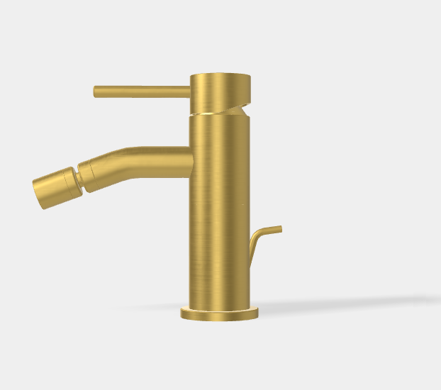 Смеситель для биде Fima Carlo Frattini Spillo Up, брашированное золото (F3032XSOS)