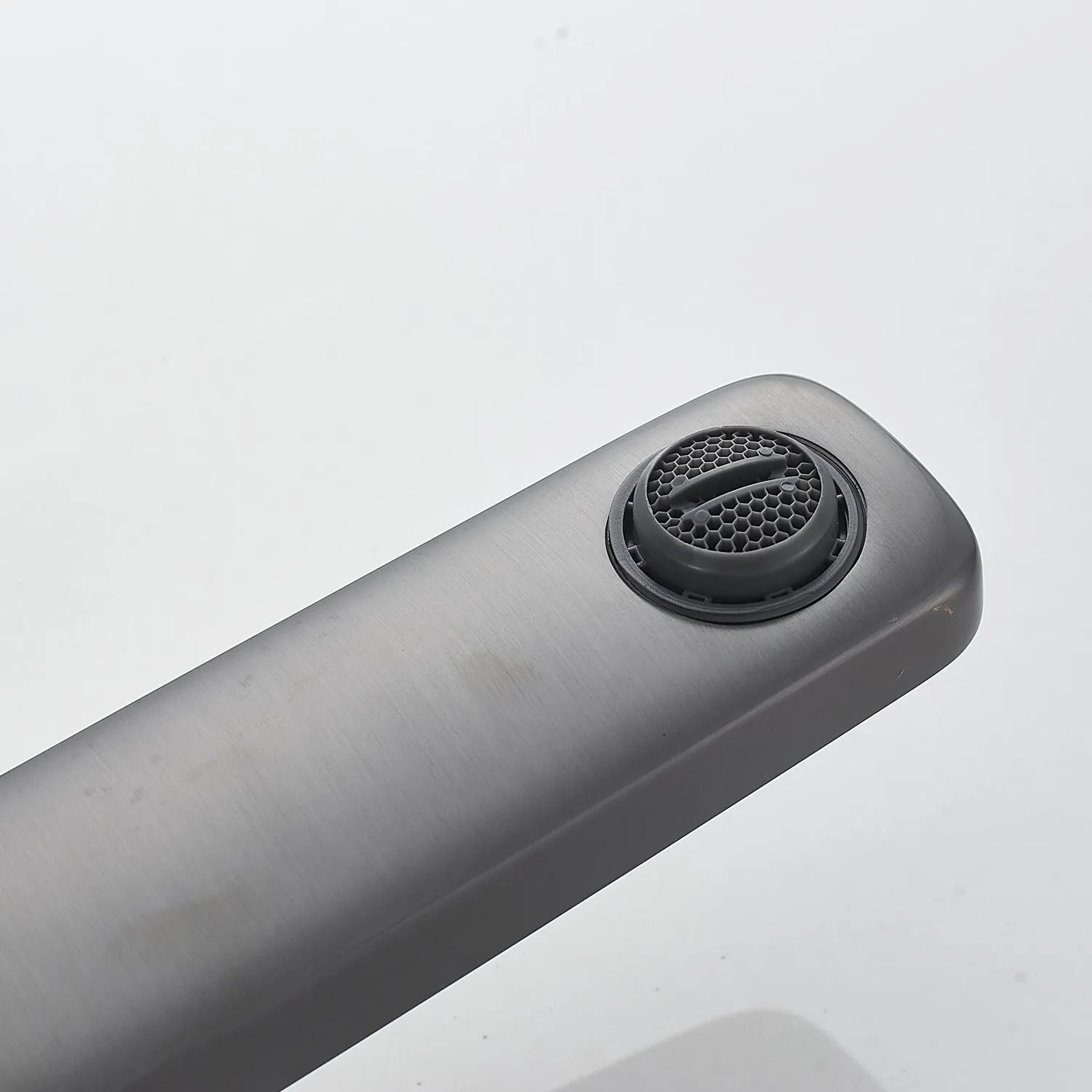 Смеситель для раковины высокий  Raffine F1199T, оружейная сталь