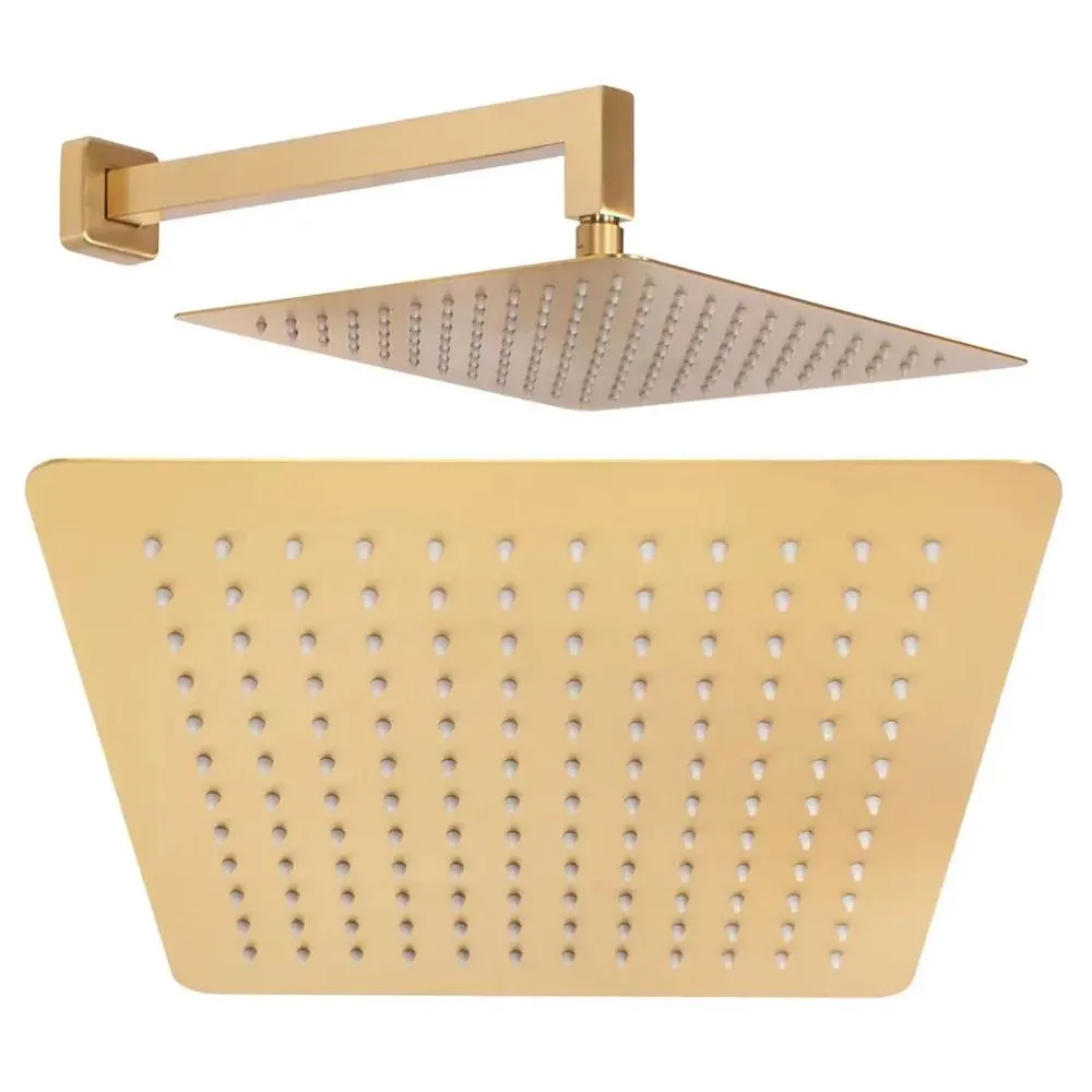 Душевая система встраиваемая (без излива) Hansberge H6070MG, матовое золото