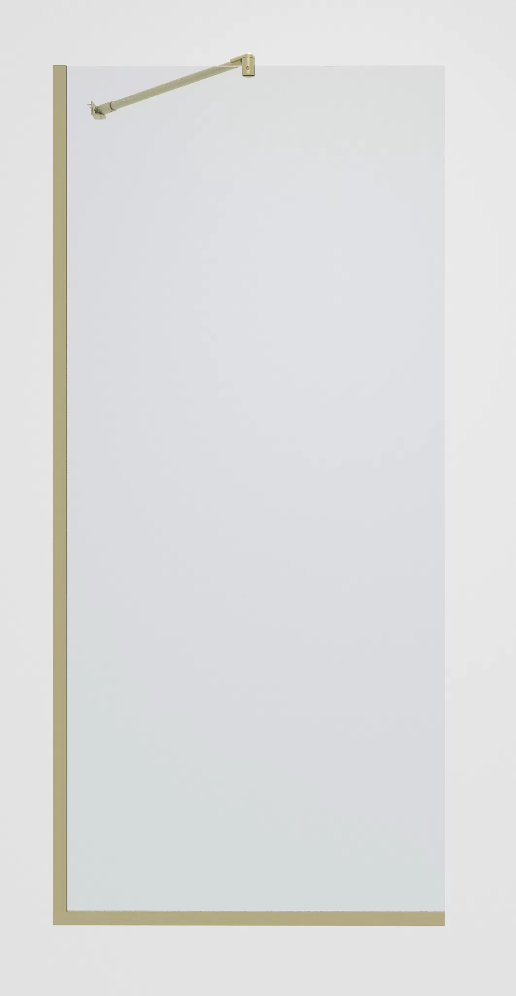 Душевая перегородка TP-890/17C-8 в узком  профиле 1950*890, стекло прозрачное 8 мм  (T13)