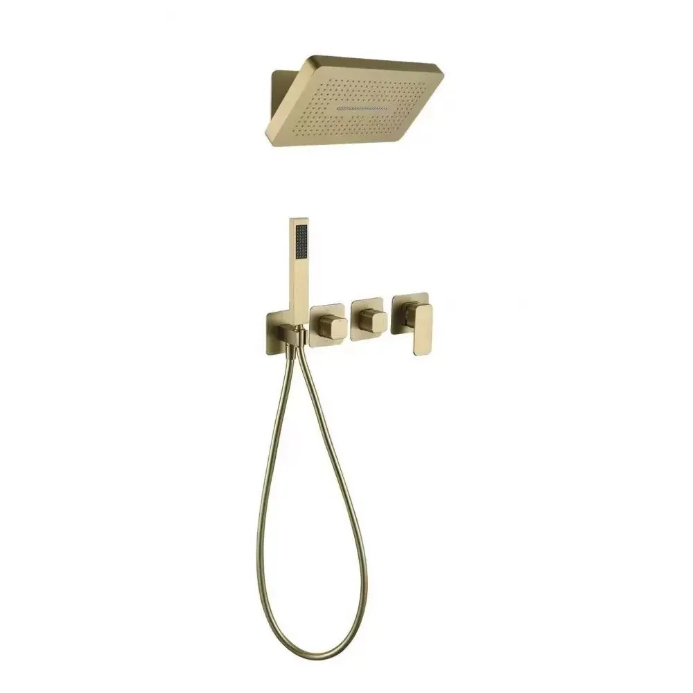 Душевая система встраиваемая (без излива) Grocenberg GB5030MG, матовое золото