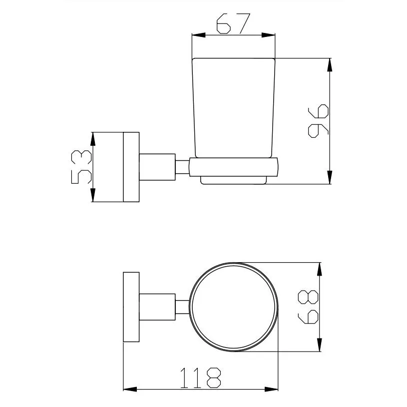 Стакан для ванной комнаты Rav Slezak COLORADO COA0201Z, золото