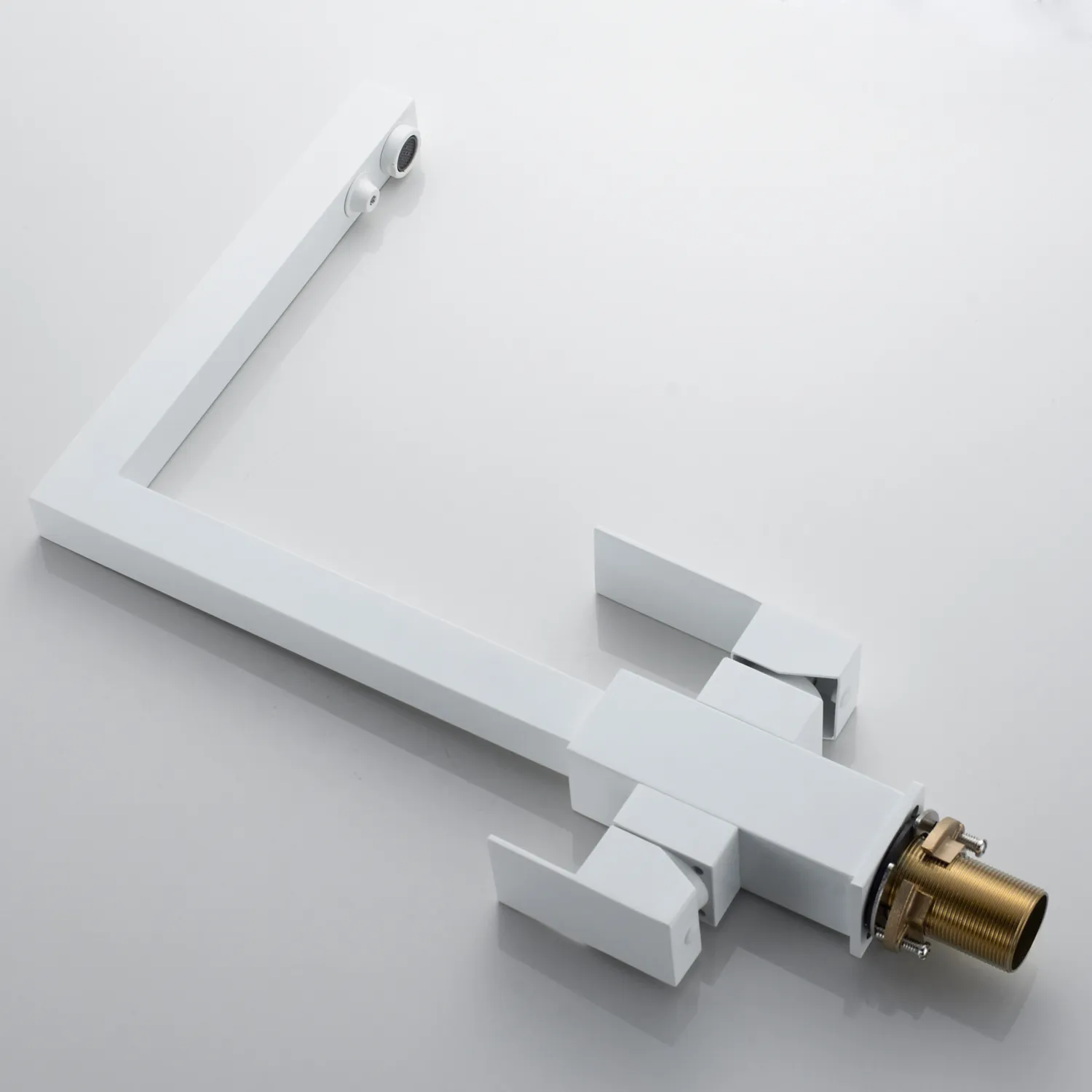 Смеситель для кухни с подключением фильтра Shevanik S148C, белый