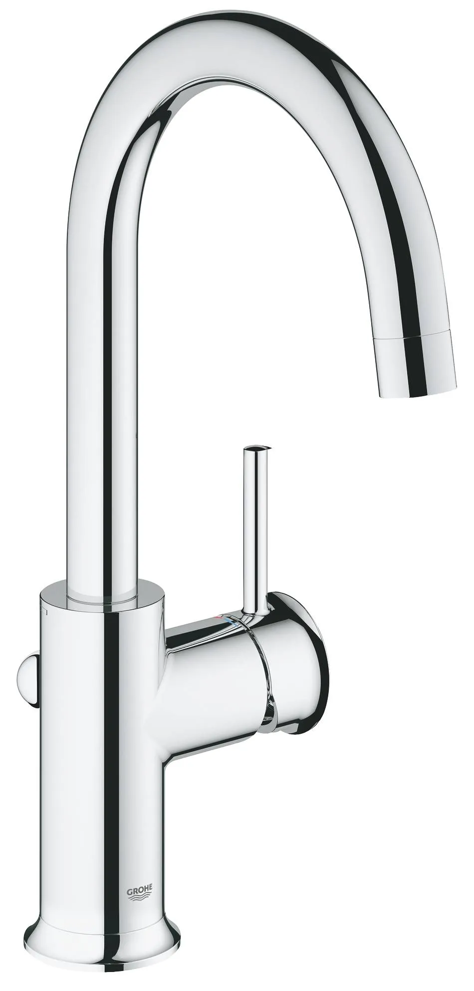 Смеситель для раковины корпус высокий Grohe BauCurve, хром (23095000)